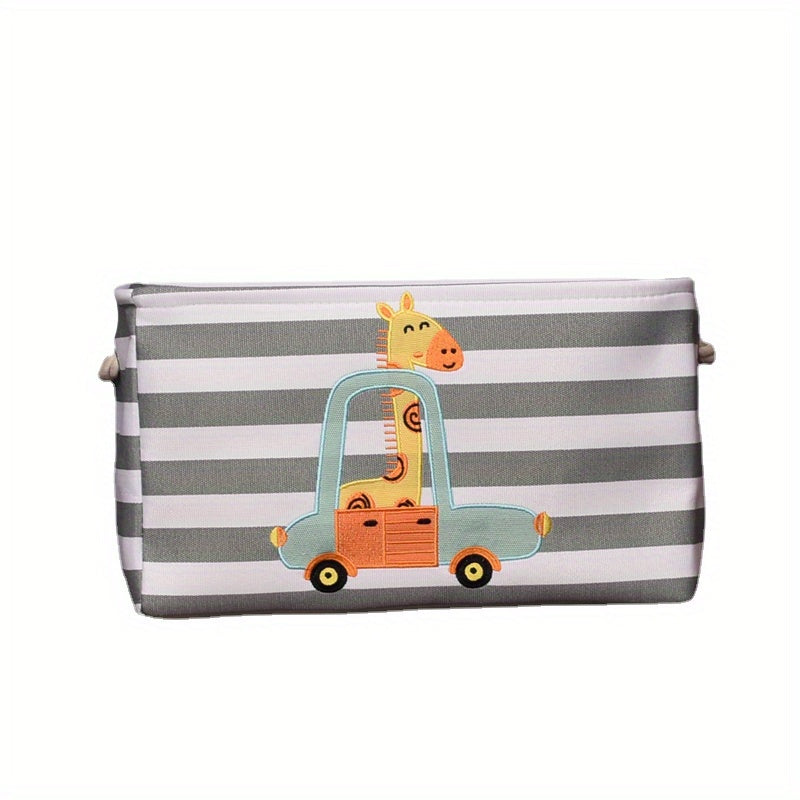 1pc Large Cartoon Lion Laundry Basket - Foldable, Durable & Stylish Storage Solution for Dirty Clothes, Toys & Sundries - Perfect Space-Saving Organizer for Any Room