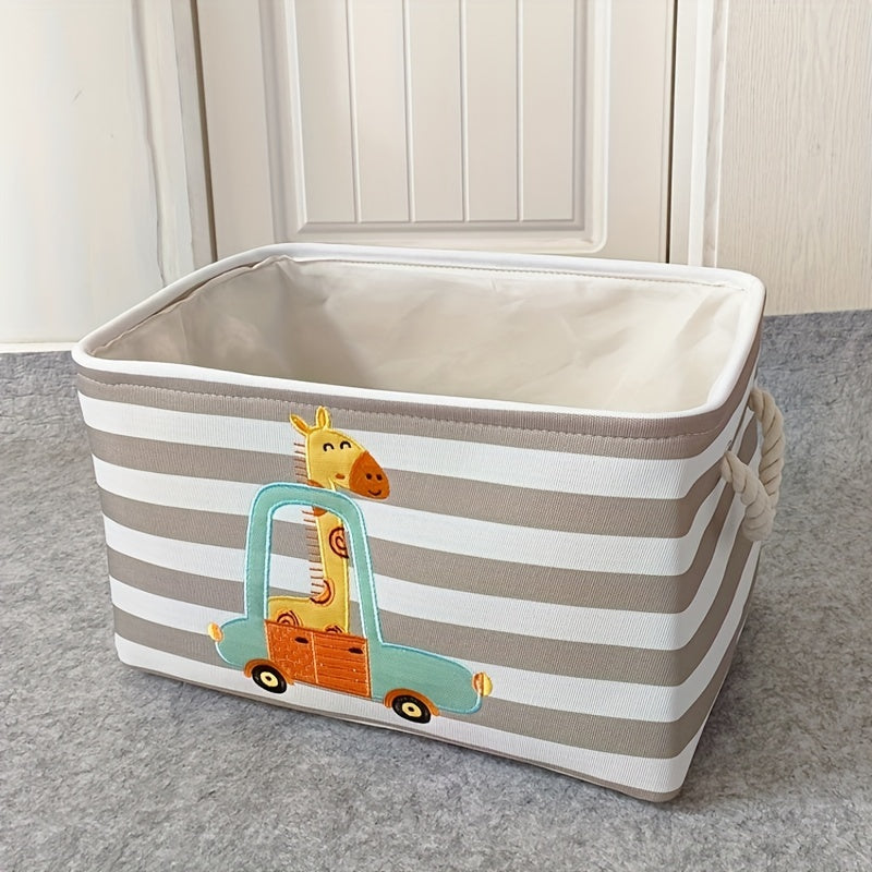 1pc Large Cartoon Lion Laundry Basket - Foldable, Durable & Stylish Storage Solution for Dirty Clothes, Toys & Sundries - Perfect Space-Saving Organizer for Any Room