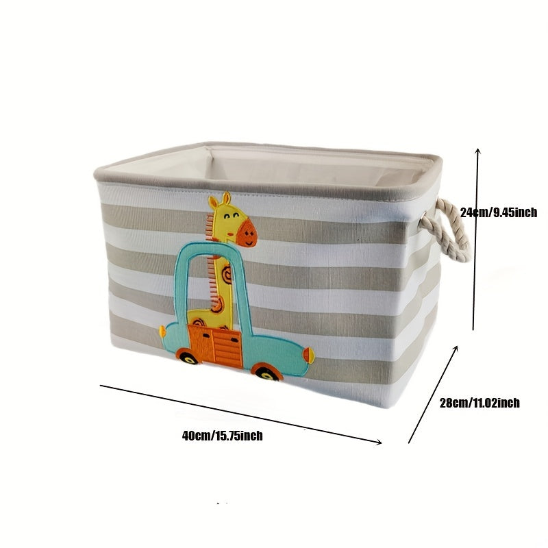 1pc Large Cartoon Lion Laundry Basket - Foldable, Durable & Stylish Storage Solution for Dirty Clothes, Toys & Sundries - Perfect Space-Saving Organizer for Any Room